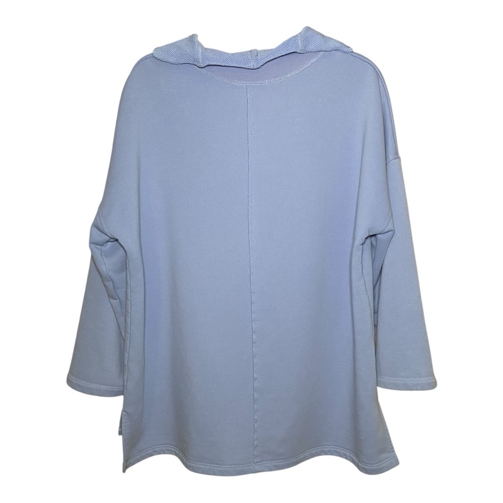 Habitat Cozy Oversized Sweatshirt Lavender Slouchy Roll Neck Small Soft Cotton - Picture 2 of 4